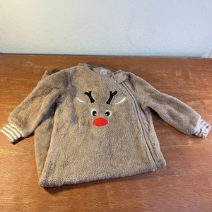 No Brand Rudolph The Red Nosed Reindeer Footie Pajamas No Size Fits 12 M (1328)